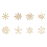 Set Siluetas de Madera Copos de Nieve Artemio