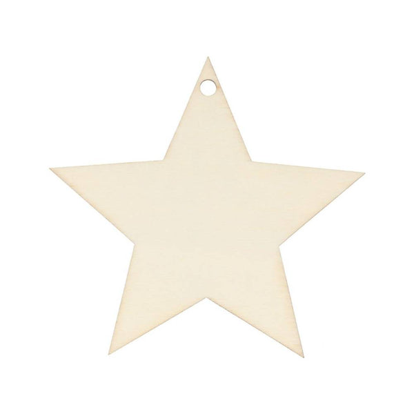 estrella de madera personalizable navidad