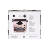 typecast maquina de escribir vintage de color rosa we rmakers