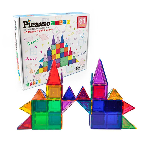 set de bloques de construcción picasso tiles 61 piezas cefa
