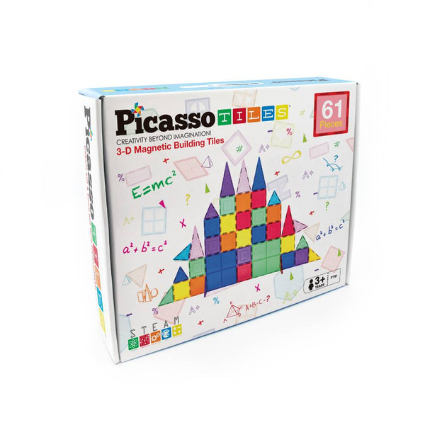 Bloques Construcción Magnéticos 61 Piezas Picasso Tiles