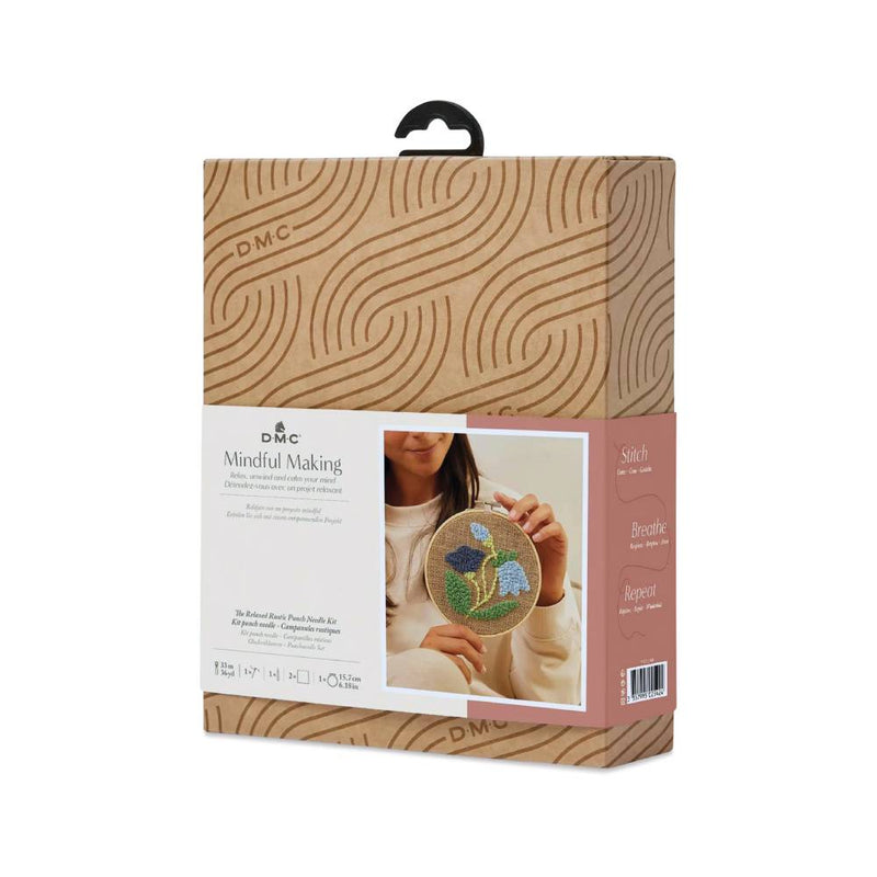 kit DIY bordado punch needle campánulas rusticas