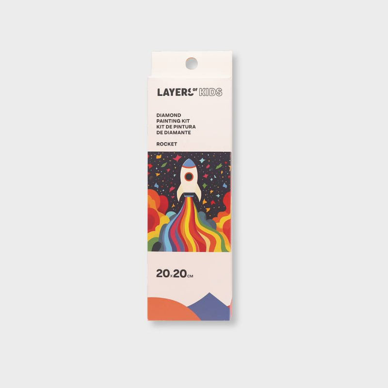 caja diamond painting cohete layers of