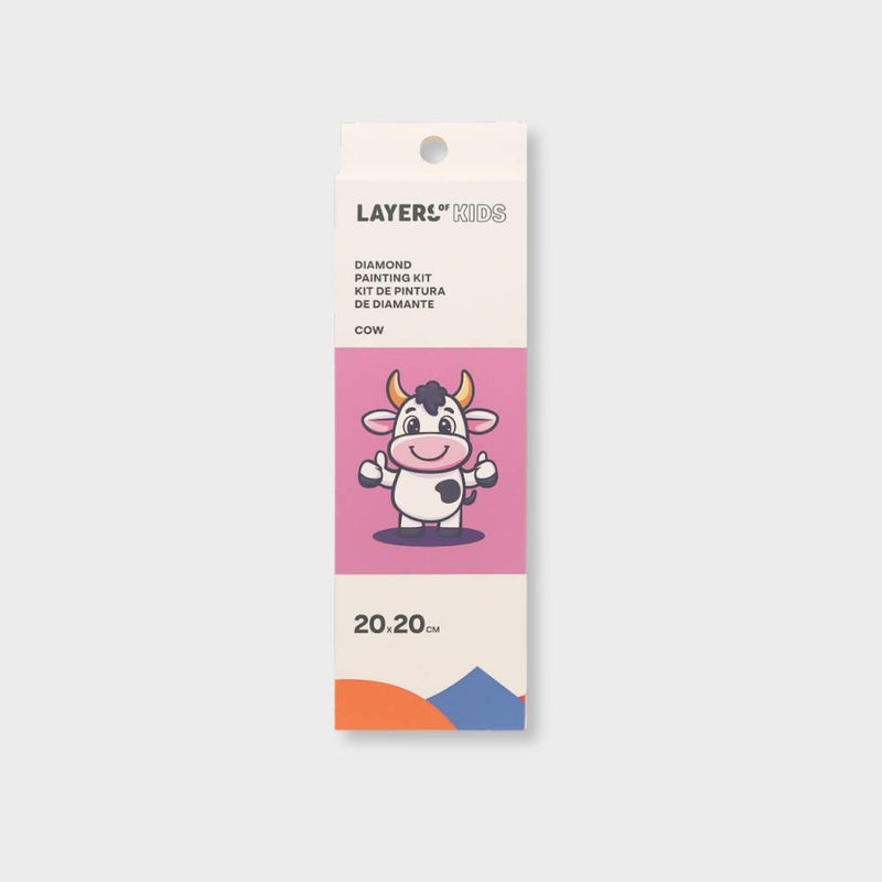 diamond paintng para niños diseño vaca 