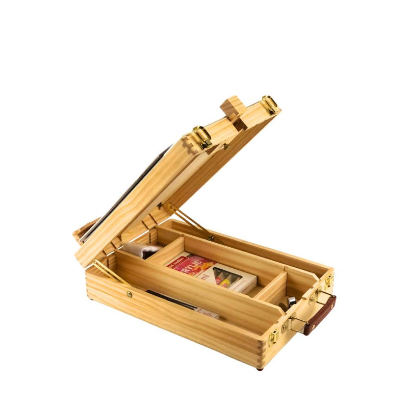 caballete maletín artemisa art creation kit completo para pintar con acrílico