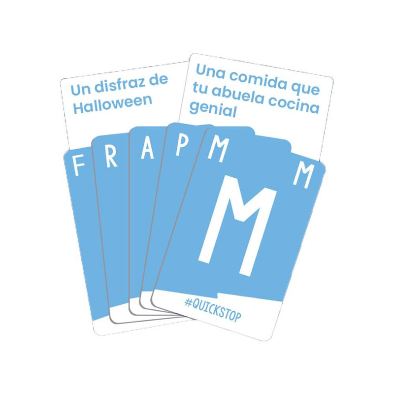 cartas juego de mesa quick stop family