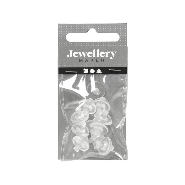 cierres transparentes para pendientes 10 pares 20 unidades creativ