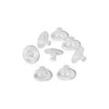 set 10 pares de cierres para pendientes transparentes creativ