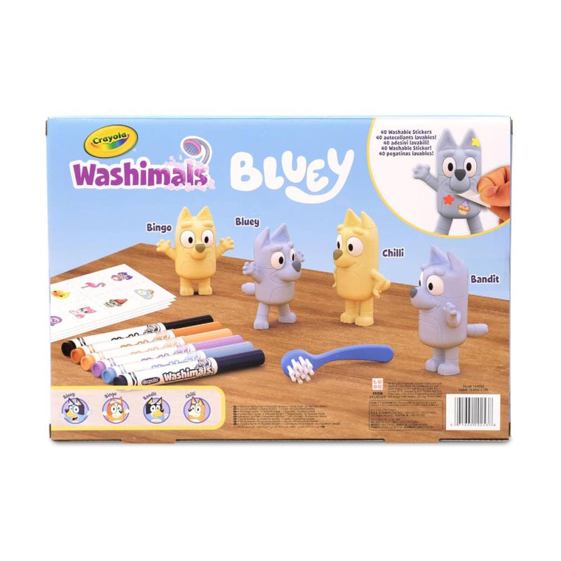 set de figuras lavables crayola bluey