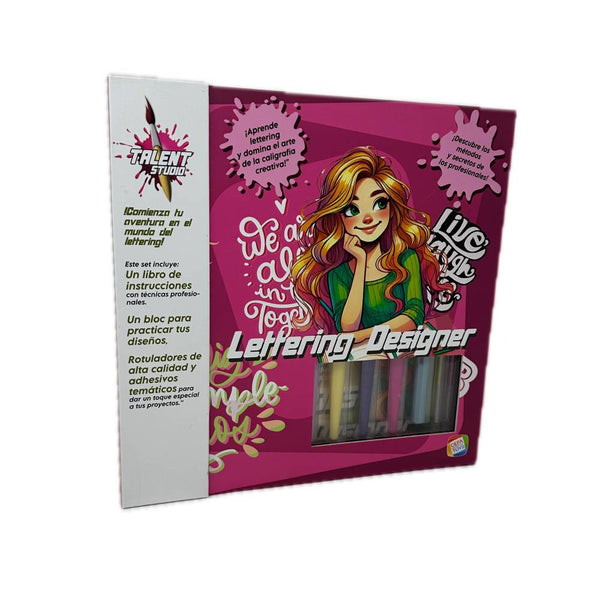 kit creativo lettering designer talent studio cefa toys