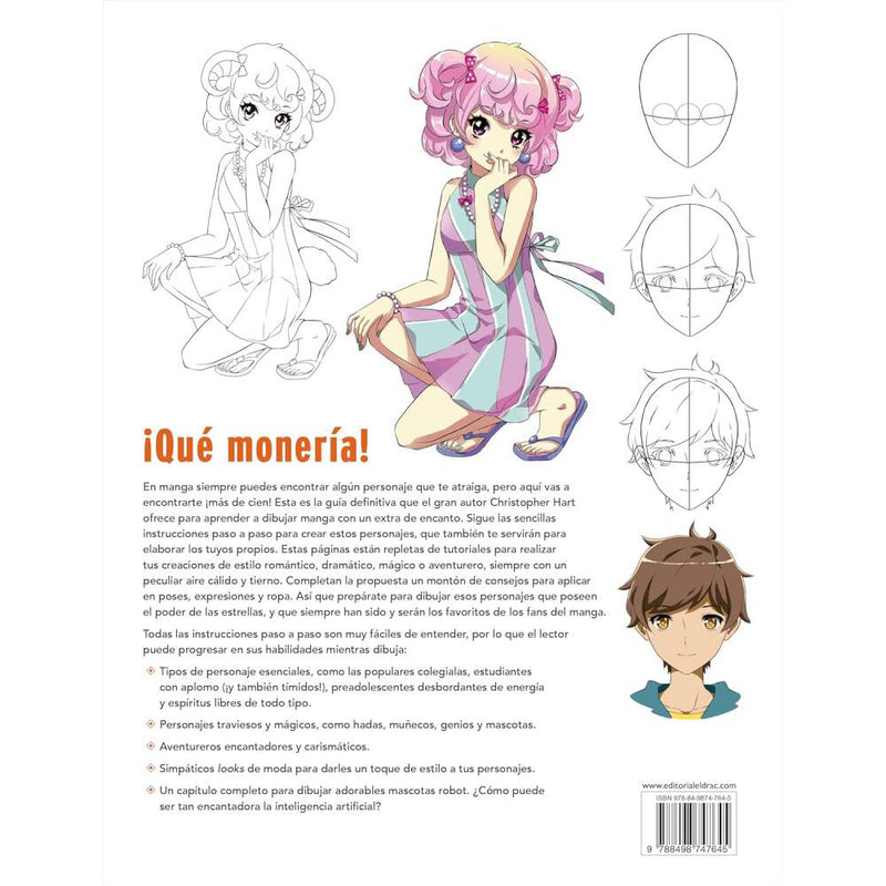 aprende a dibujar 100 personajes manga y anime el drac christopher hart