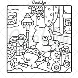 libro para decorar ilustraciones adorables comfy days