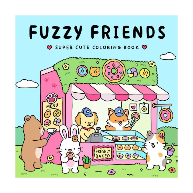 libro para colorear fuzzy friends viral en tiktok