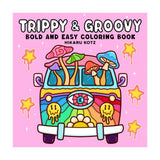 libro para colorear adultos trippy & groovy
