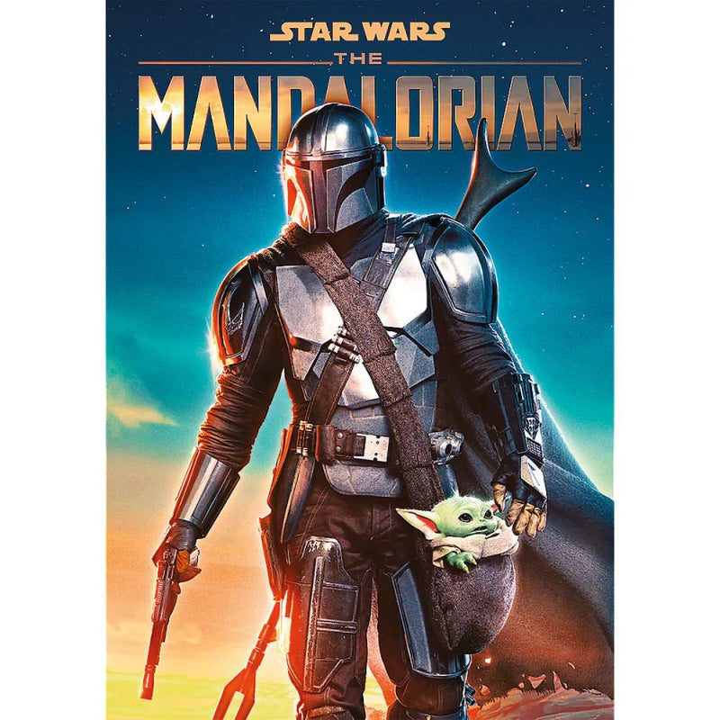 puzzle de 100 piezas the mandalorian and baby yoda star wars