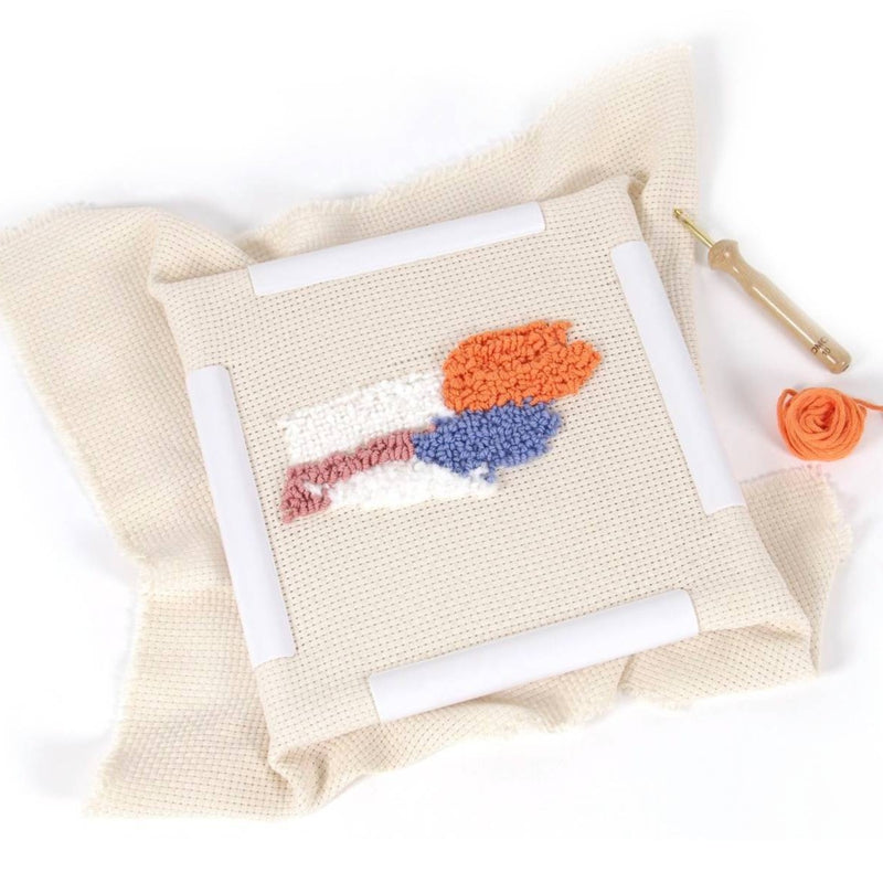 bastidor de punch needle tamaño cuadrado 48x48 cm DMC