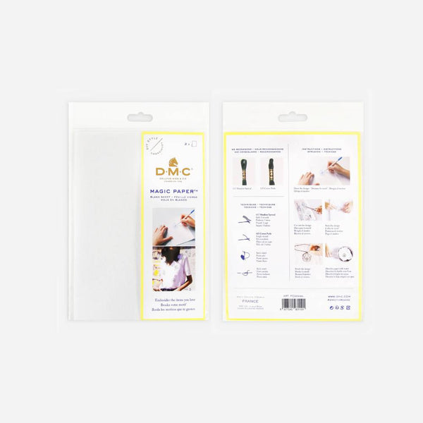 papel magico soluble en agua para bordados dmc