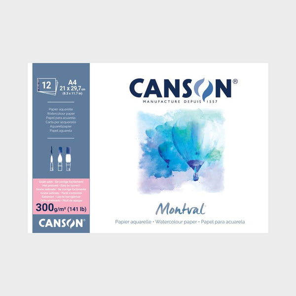 Bloc Acuarela Montval A4 12 Hojas Canson