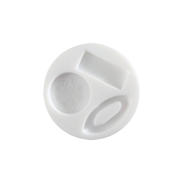molde de silicona en forma de galletas cernit
