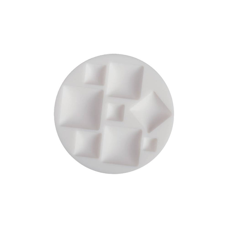 molde de silicona flexible cuadrados 7 cm cernit