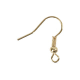 ganchos para pendientes personalizados color dorado