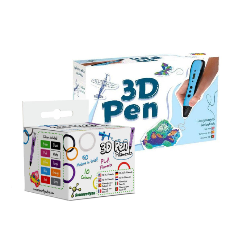 Bolígrafo 3D + Pack Recargas Science4You
