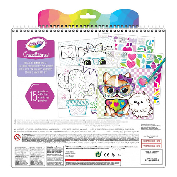 Set Stickers y Números Crayola Creations