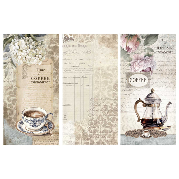 Bloc Scrapbooking 10 Hojas 15x30 Home&Deco 'Coffee and Tea' PapersForYou