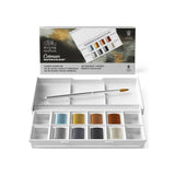 Caja de bolsillo Acuarelas 8 pastillas colores metálicos Cotman de Winsor & Newton