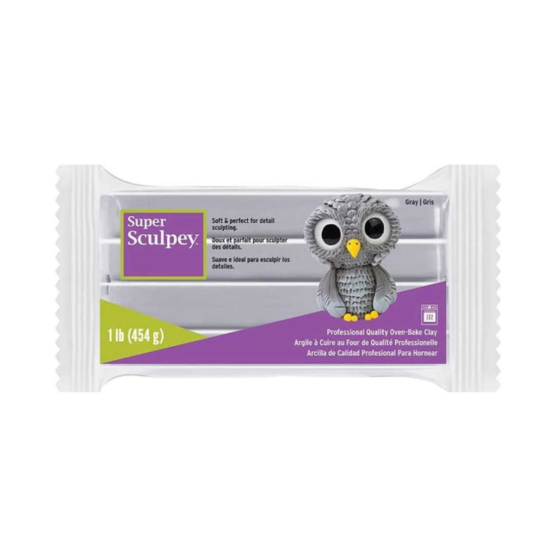 Pasta Modelar Super Sculpey Gris 454gr