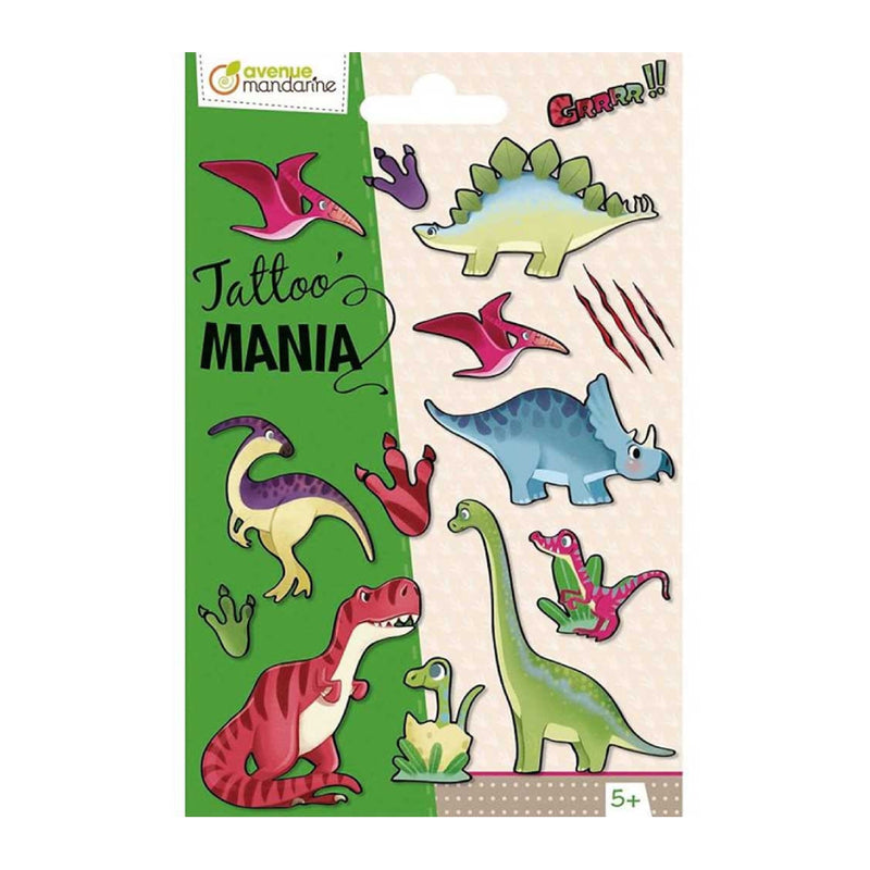 Tatuajes Temporales Infantiles Dinosaurios Avenue Mandarine