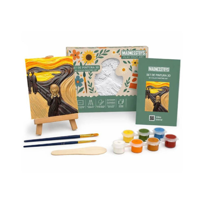 Kit Pintar Resina 3D El Grito Munch Madnesstoys