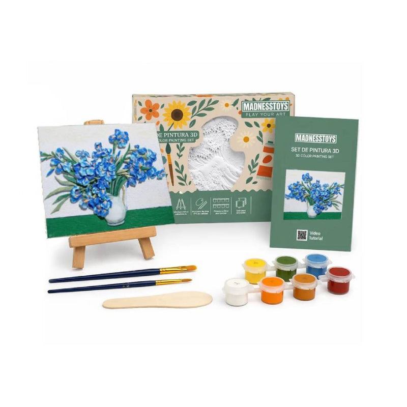 Kit Pintar Resina 3D Irises Van Gogh Madnesstoys