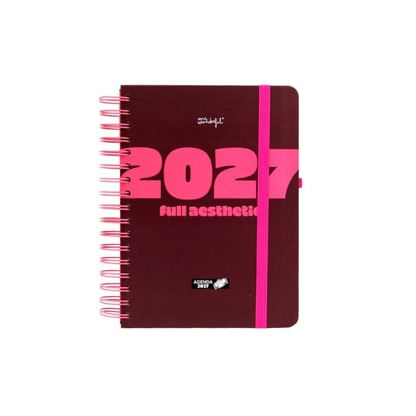 Agenda Semanal 2027 Pequeña Aesthetic + Regalo Mr. Wonderful
