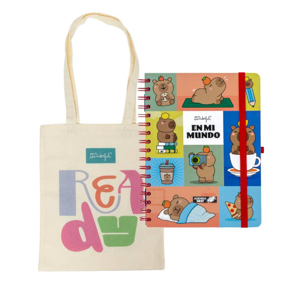 Agenda Semanal 2027 Mi mundo + Regalo Mr. Wonderful
