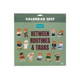 Calendario de Pared Between Routines & Tasks 2027 Mr Wonderful