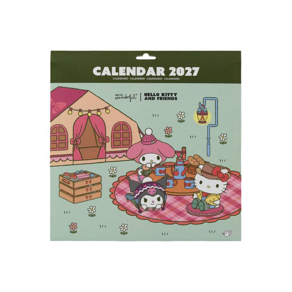 Calendario de Pared 2027 Hello Kitty & Friends Sanrio Mr Wonderful