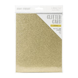 set 5 cartulinas doradas de purpurina tamaño A4