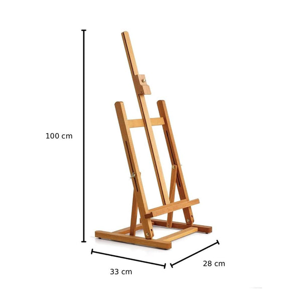 caballete de madera para mesas varde winsor y newton medidas en cm