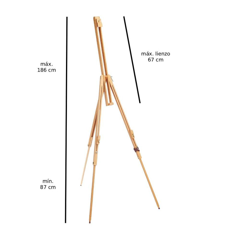 caballete madera de haya siena colart winsor newton 