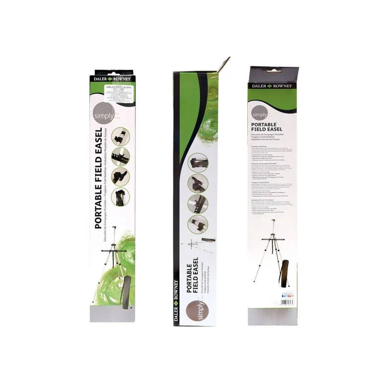 caja caballete de campo daler rowney aluminio