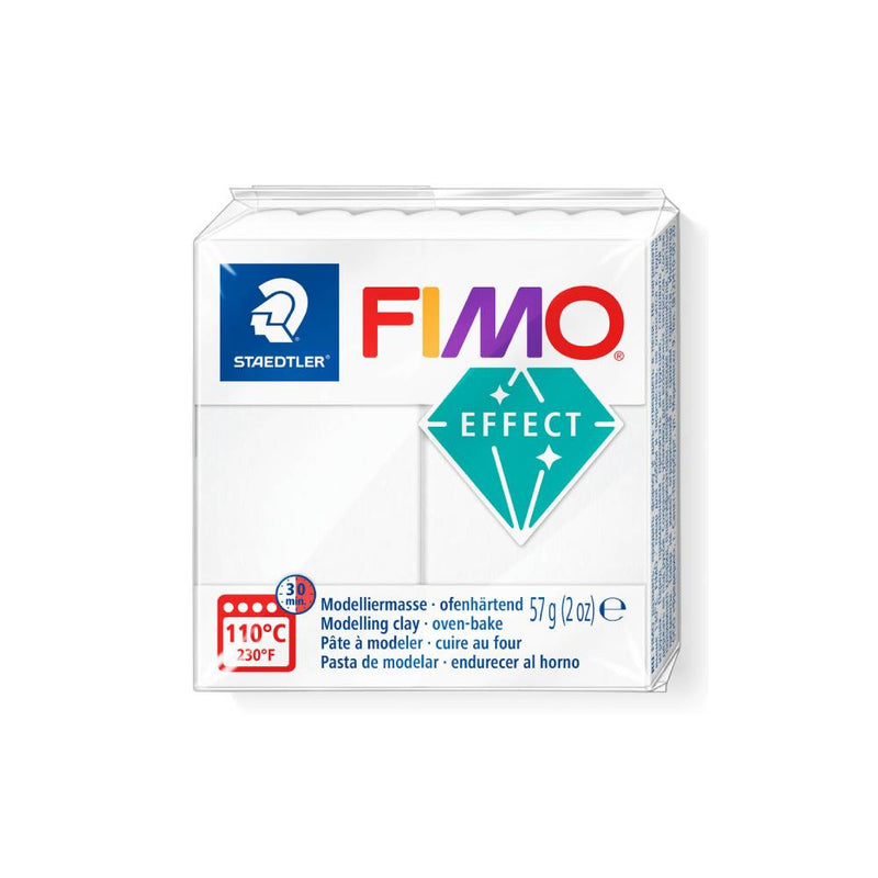 pasta polimerica para modelar fimo effects translucido blanco
