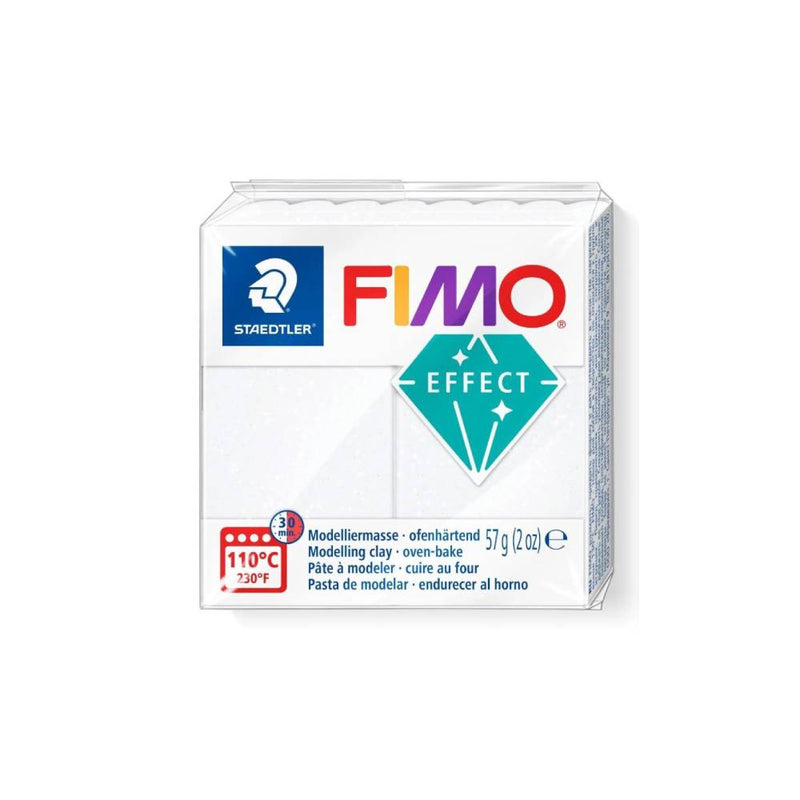 fimo effects glitter blanco 57 gr staedtler