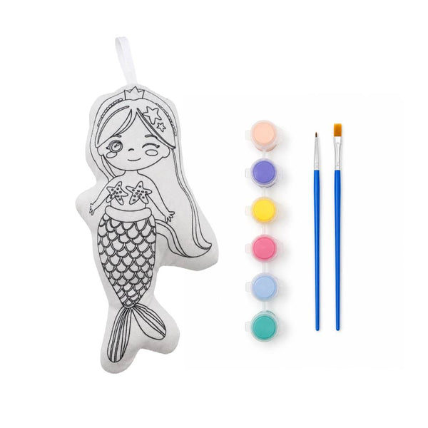 muñeca para pintar sirena layers of