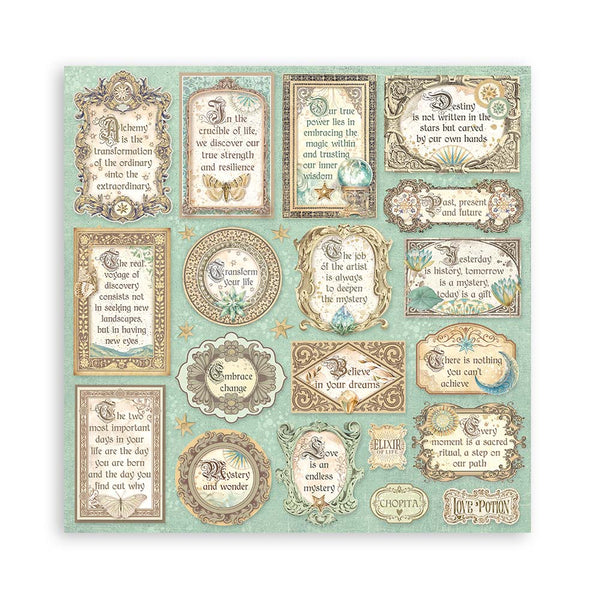 Bloc Scrapbooking 10 Hojas Fortune 12x12 Stamperia