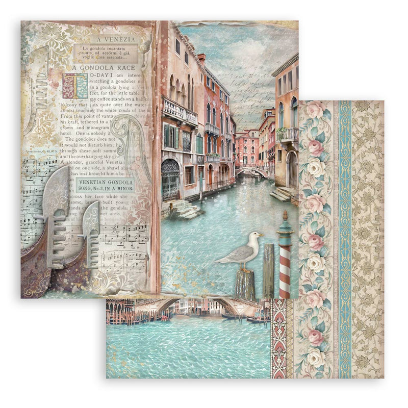 Bloc Scrapbooking 10 Hojas Venice City of Art Stamperia