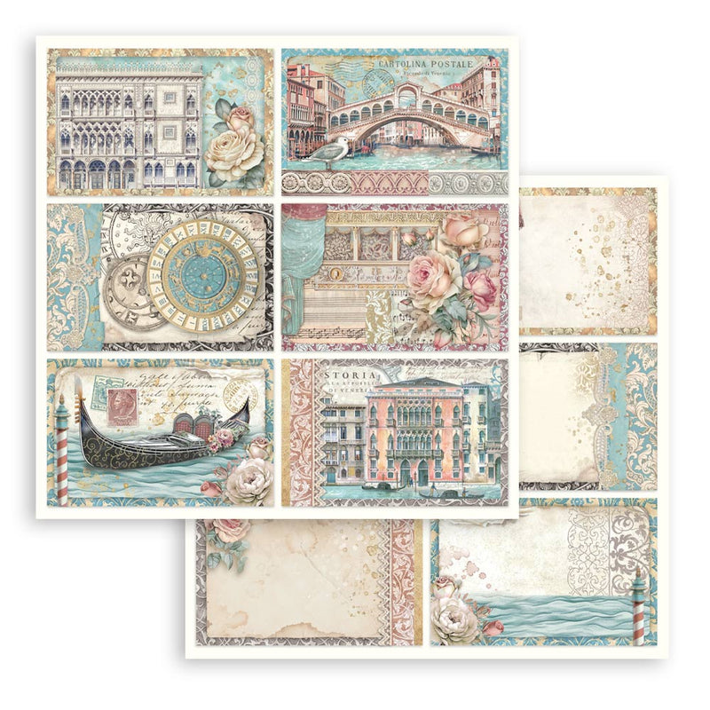 Bloc Scrapbooking 10 Hojas Venice City of Art Stamperia