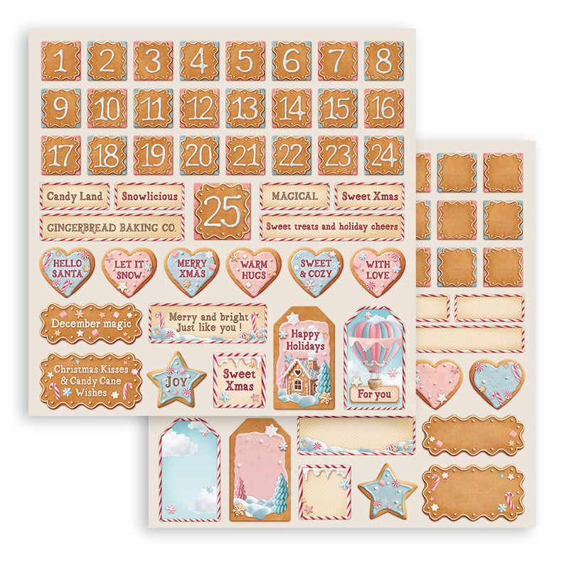 Bloc Scrapbooking 10 Hojas Candy Christmas Stamperia