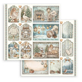 Bloc Scrapbooking 10 Hojas White Christmas Stamperia