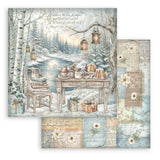 Bloc Scrapbooking 10 Hojas White Christmas Stamperia